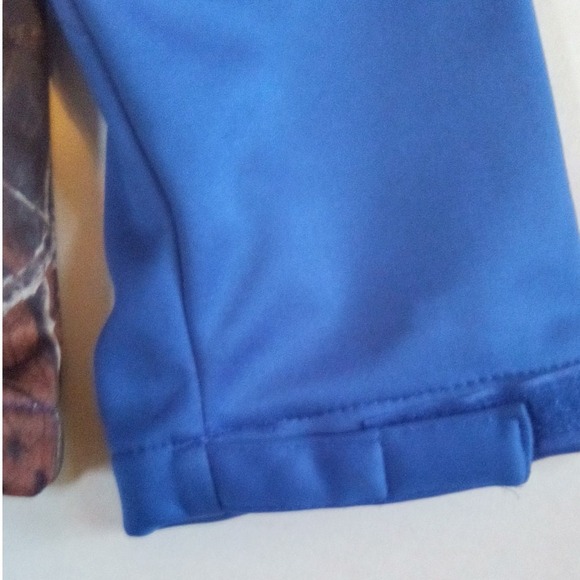 Trail Crest Jacket Mens XLarge Blue Camo Outdoors Full Zip Pockets - Picture 3 of 9